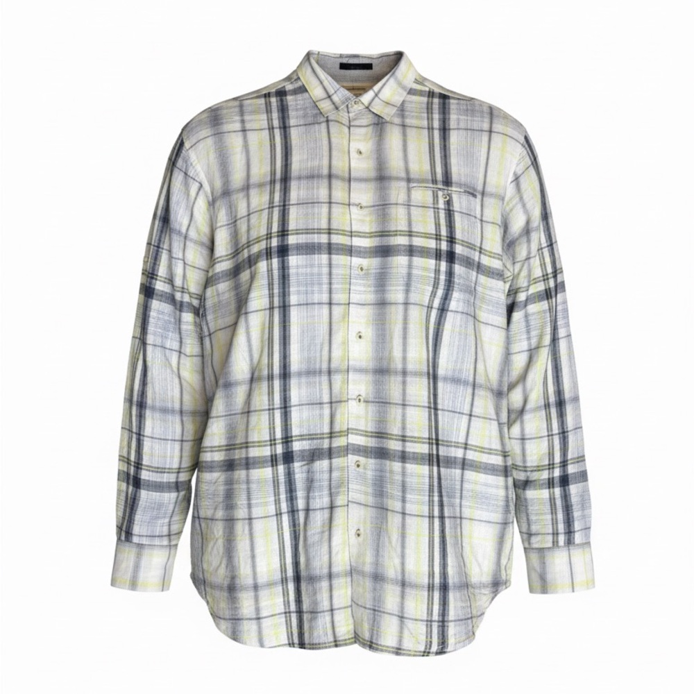 Tommy Bahama Men's XLT
100% Linen Long Sleeve Plaid
Button Front Shirt